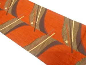 抽象模様織り出し　袋帯